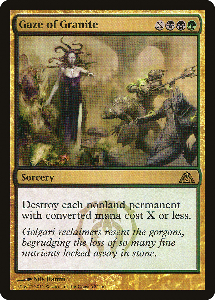 Gaze of Granite (DGM-072)  Foil - Dragon's Maze
