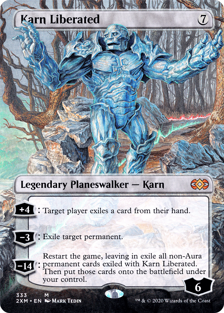 Karn Liberated (Borderless) (2XM-333)  Foil - Double Masters