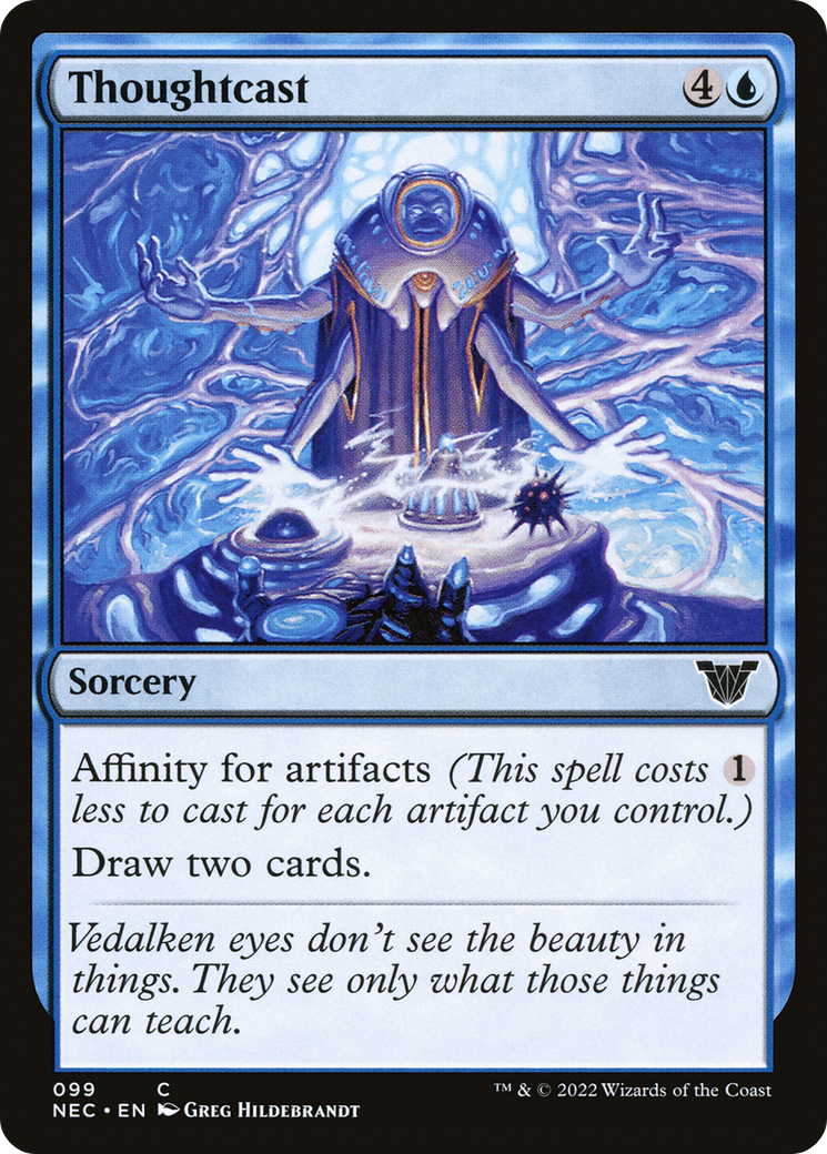 Thoughtcast (NEC-099)  - Neon Dynasty Commander