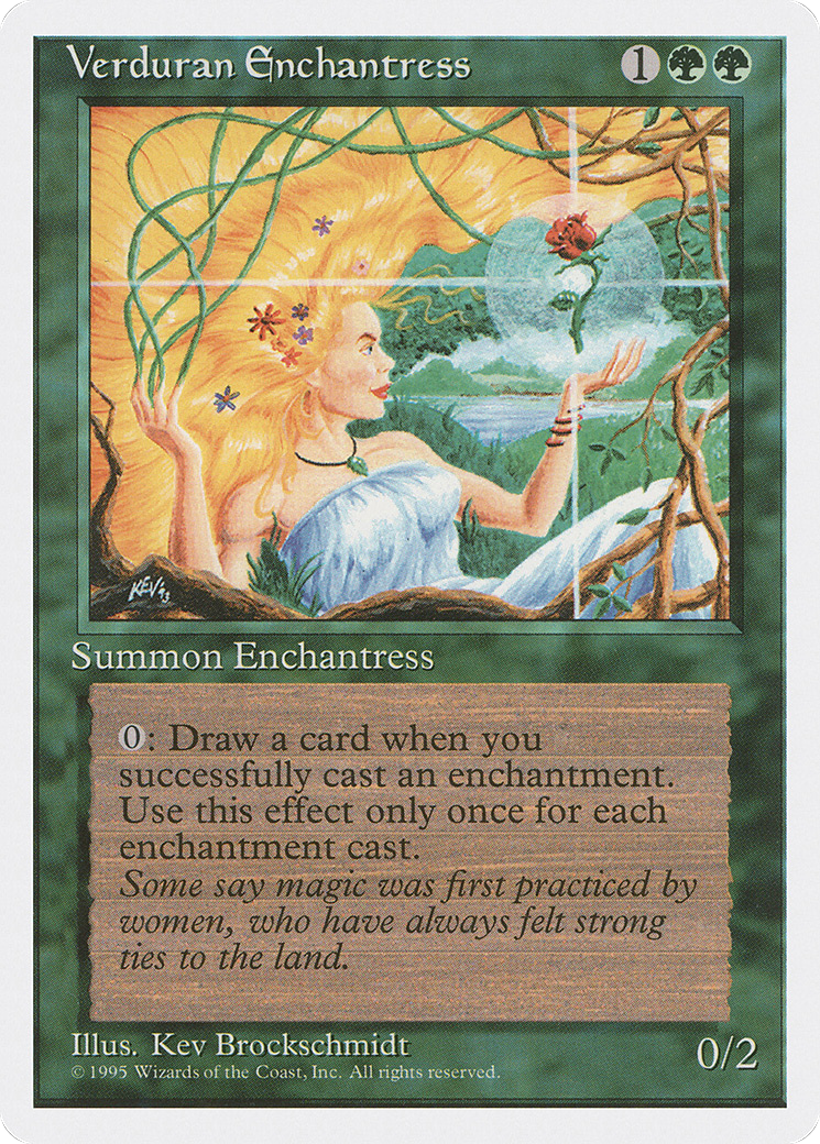 Verduran Enchantress (4ED-)  - Fourth Edition