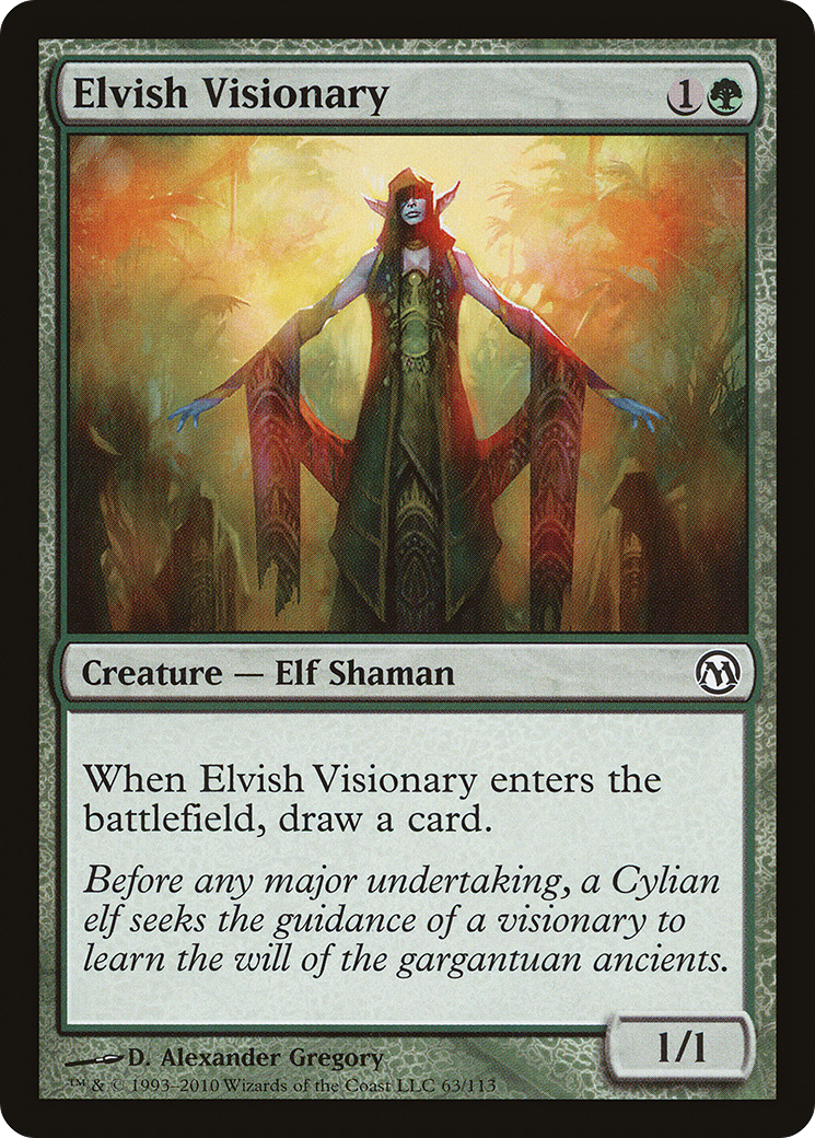 Elvish Visionary (DPA-063)  - Duels of the Planeswalkers