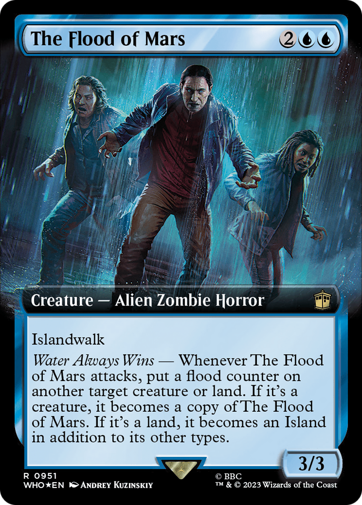 The Flood of Mars (Extended Art) (Surge Foil) (WHO-951)  Foil - Doctor Who: (Extended Art)
