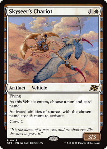Skyseer's Chariot (DFT-028)  Foil - Aetherdrift