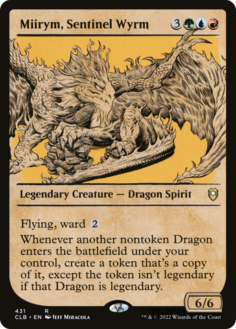 Miirym, Sentinel Wyrm (Showcase) (CLB-431)  - Commander Legends: Battle for Baldur's Gate: (Showcase)