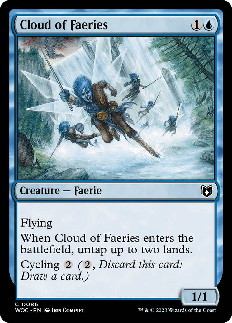Cloud of Faeries (WOC-086)  - Wilds of Eldraine Commander