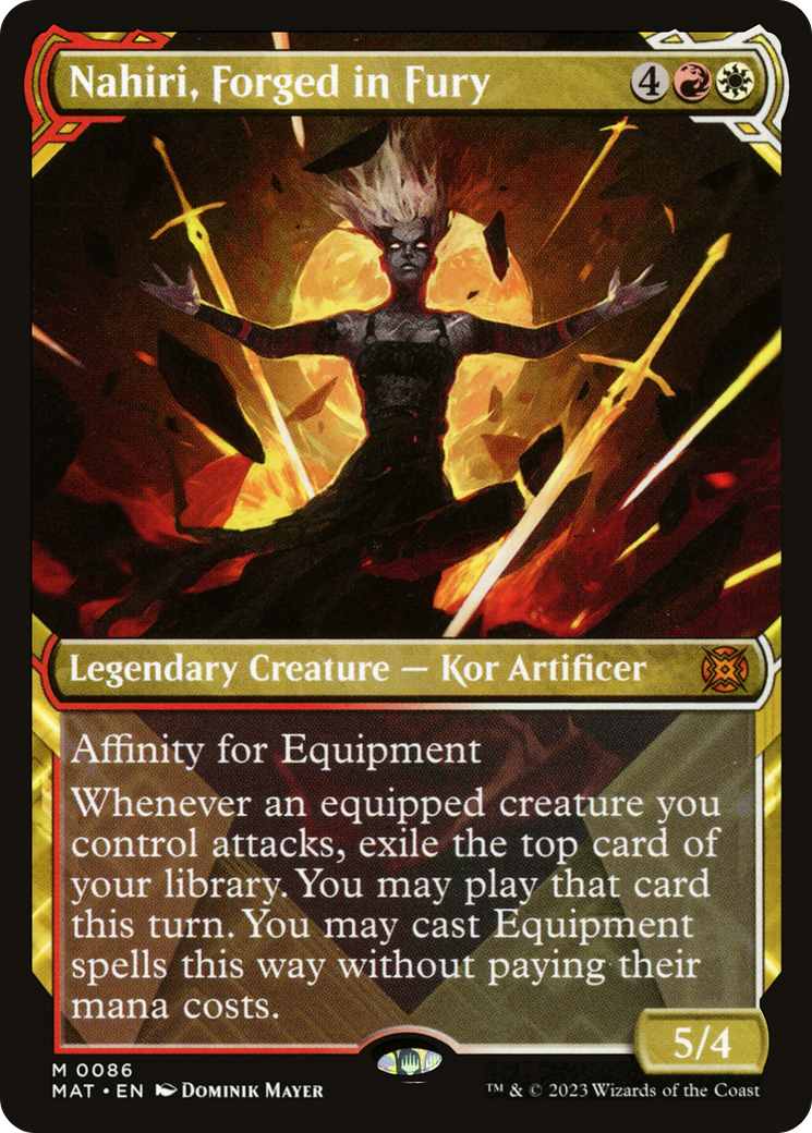 Nahiri, Forged in Fury (Showcase) (MAT-086)  Foil - March of the Machine: The Aftermath: (Showcase)