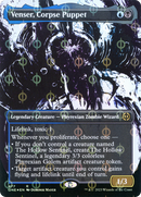 Venser, Corpse Puppet (Showcase) (Step-and-Compleat Foil) (ONE-477)  Foil - Phyrexia: All Will Be One: (Showcase) (Borderless)
