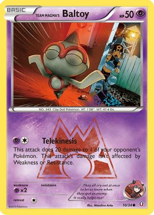 Team Magma's Baltoy 010/34  Double Crisis - Common