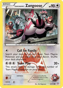 Team Magma's Zangoose 022/34  - Reverse Holofoil Double Crisis - Common
