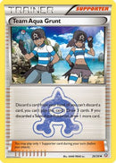 Team Aqua Grunt 026/34  - Reverse Holofoil Double Crisis - Uncommon