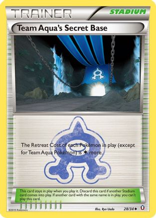 Team Aqua's Secret Base 028/34  - Reverse Holofoil Double Crisis - Uncommon
