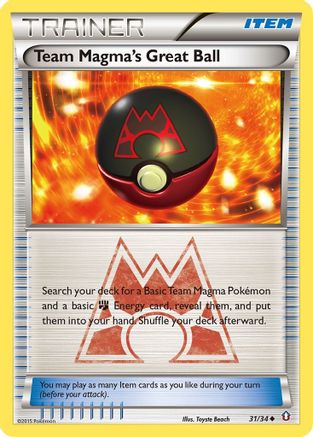 Team Magma's Great Ball 031/34  Double Crisis - Uncommon