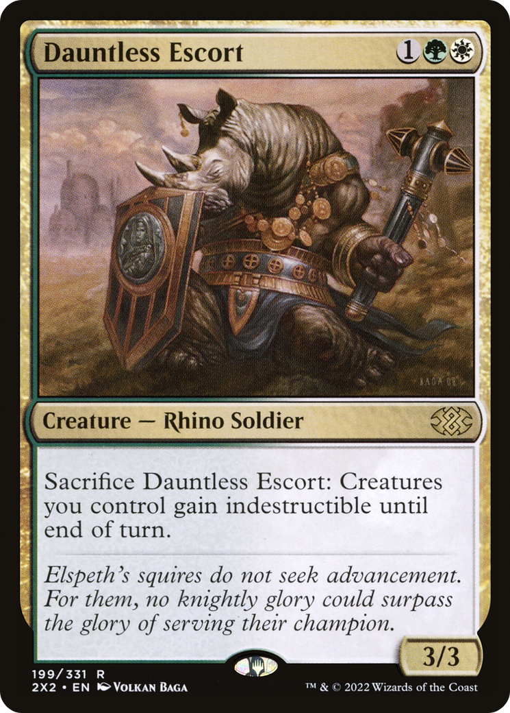 Dauntless Escort (2X2-199)  Foil - Double Masters 2022
