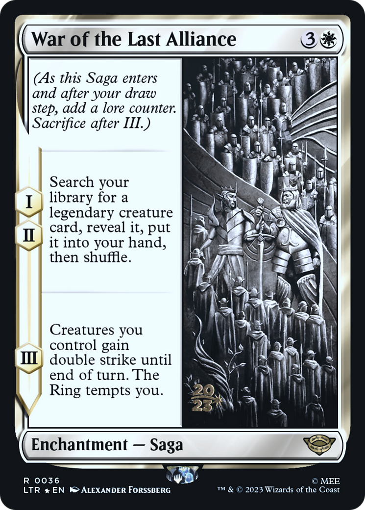 War of the Last Alliance (PRE-036)  Foil - Tales of Middle-earth Promos