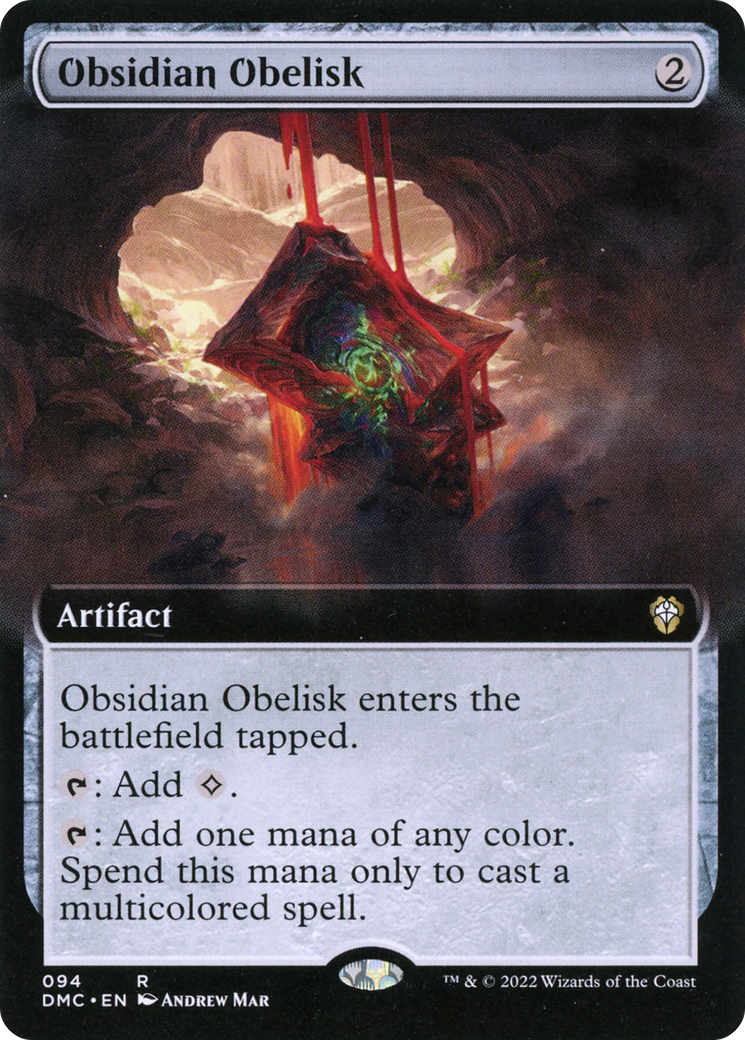 Obsidian Obelisk (Extended Art) (DMC-094) - Dominaria United Commander: (Extended Art)