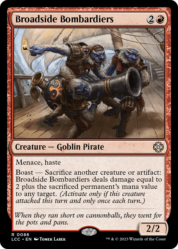 Broadside Bombardiers (LCC-086)  - The Lost Caverns of Ixalan Commander