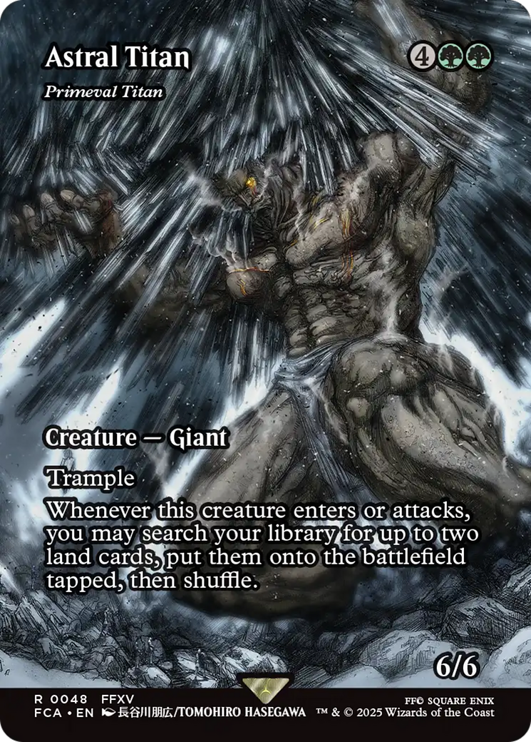 Astral Titan - Primeval Titan (Showcase) (FCA-048)  - FINAL FANTASY: Through the Ages / Astral Titan (Borderless)