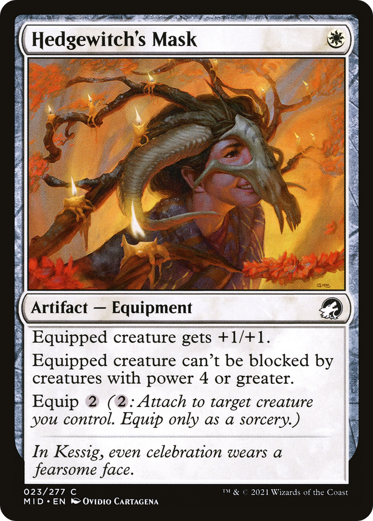 Hedgewitch's Mask (MID-023)  Foil - Innistrad: Midnight Hunt