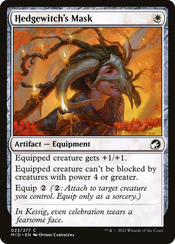 Hedgewitch's Mask (MID-023)  Foil - Innistrad: Midnight Hunt