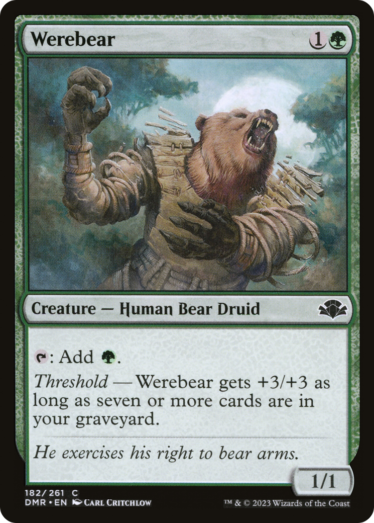 Werebear (DMR-182)  Foil - Dominaria Remastered