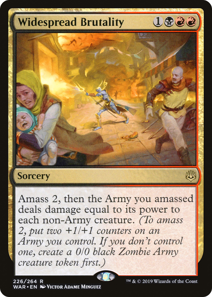 Widespread Brutality (WAR-226)  Foil - War of the Spark