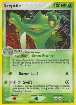 Sceptile 010  - Holofoil Emerald - Holo Rare