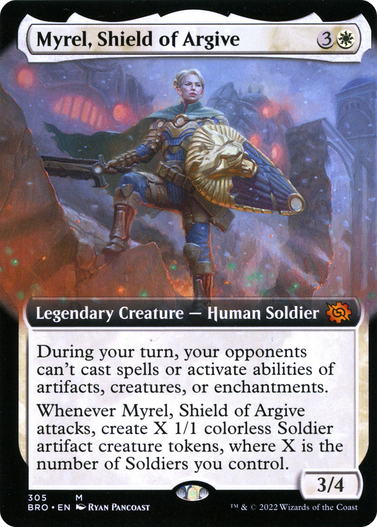 Myrel, Shield of Argive (Extended Art) (BRO-305)  - The Brothers' War: (Extended Art)