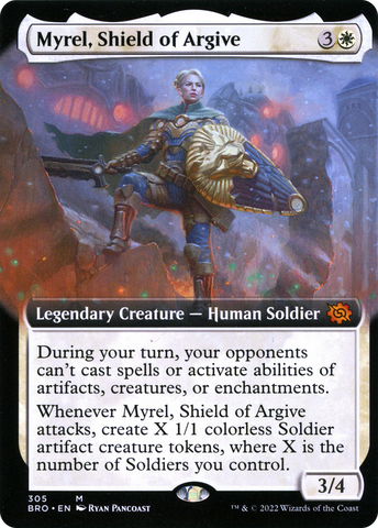 Myrel, Shield of Argive (Extended Art) (BRO-305)  Foil - The Brothers' War: (Extended Art)