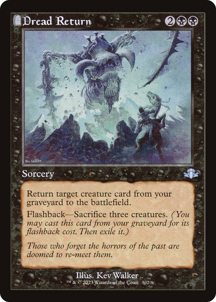 Dread Return (Retro Frame) (DMR-302)  Foil - Dominaria Remastered: (tombstone)