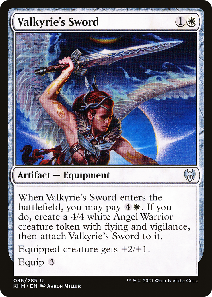 Valkyrie's Sword (KHM-036)  Foil - Kaldheim