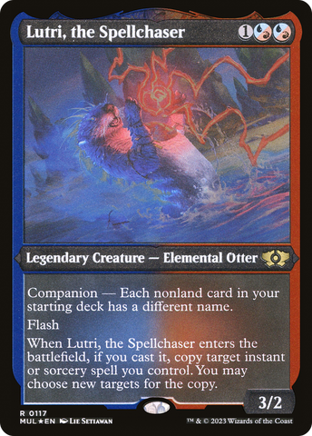 Lutri, the Spellchaser (Foil Etched) (MUL-117)  Foil - Multiverse Legends: (companion)