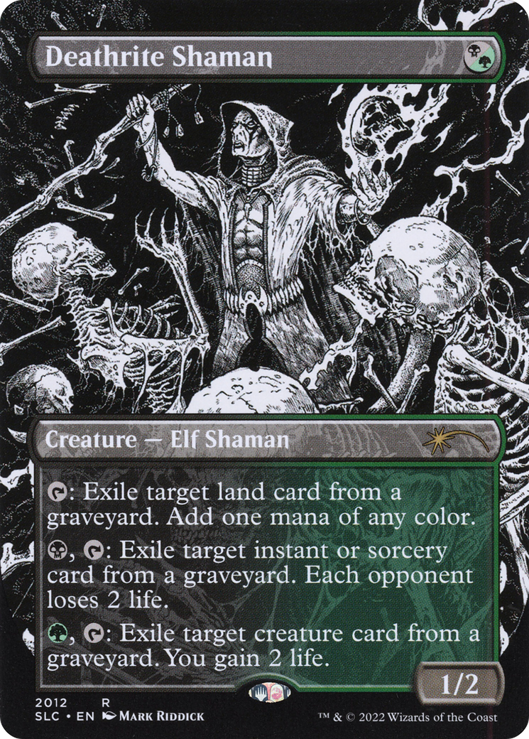 Deathrite Shaman (SLC-2012) - Secret Lair Countdown Kit (Borderless) Foil