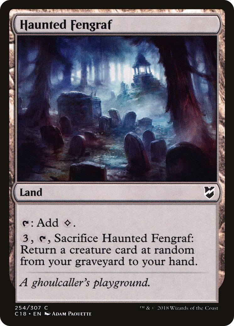 Haunted Fengraf (C18-254)  - Commander 2018