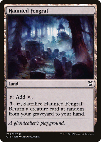 Haunted Fengraf (C18-254)  - Commander 2018