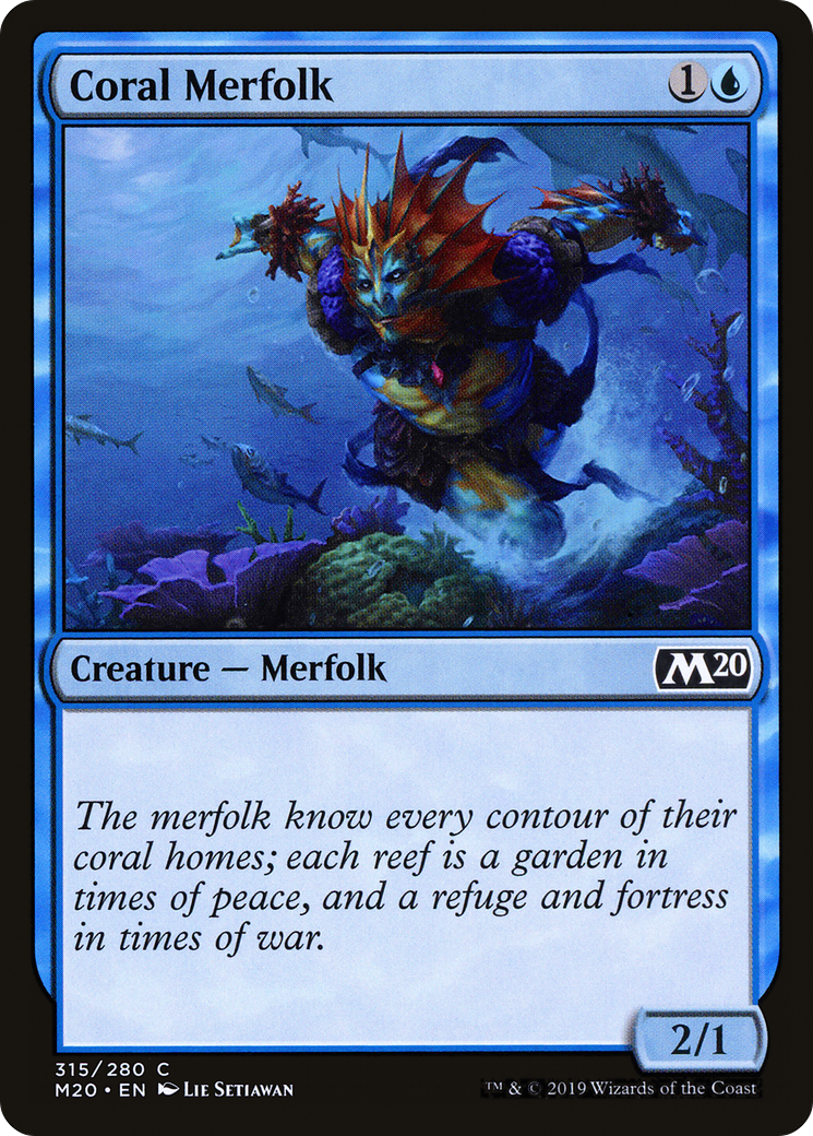 Coral Merfolk (M20-315)  - Core Set 2020