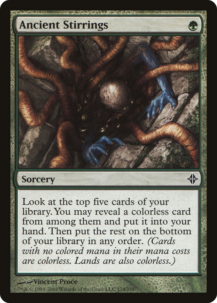 Ancient Stirrings (ROE-174)  Foil - Rise of the Eldrazi
