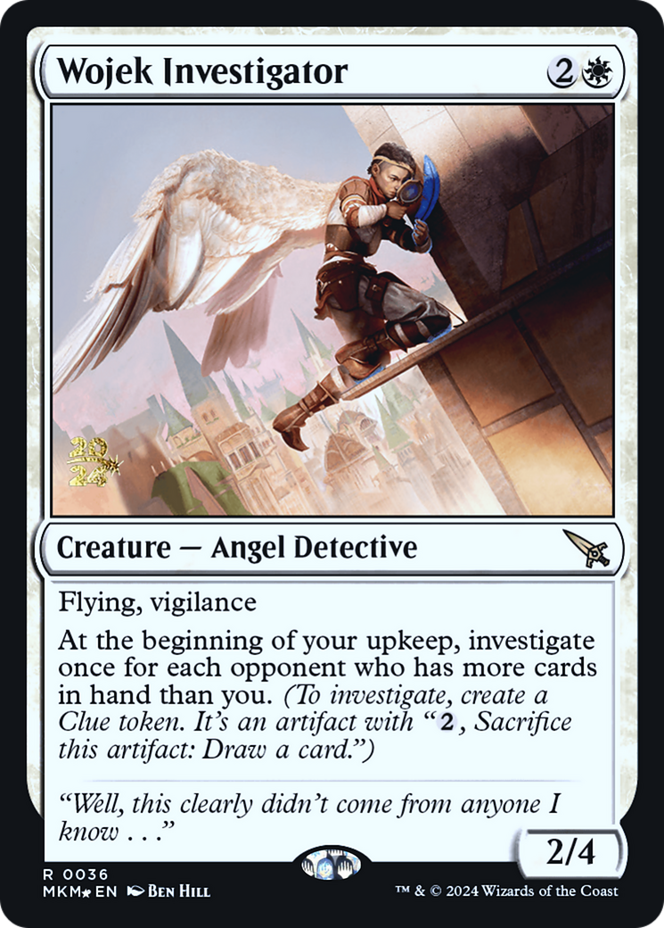 Wojek Investigator (PRE-036)  Foil - Murders at Karlov Manor Promos