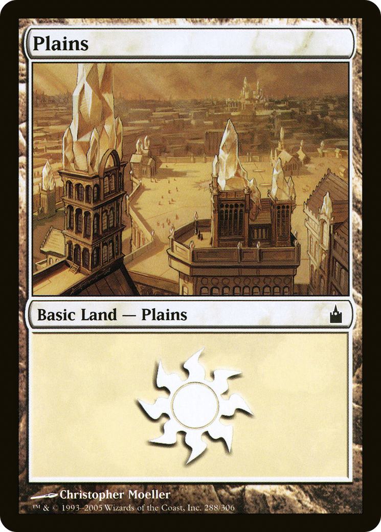 Plains (288) (RAV-288)  - Ravnica: City of Guilds