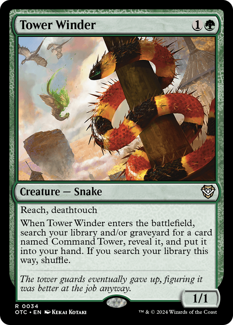 Tower Winder (OTC-034)  - Outlaws of Thunder Junction Commander