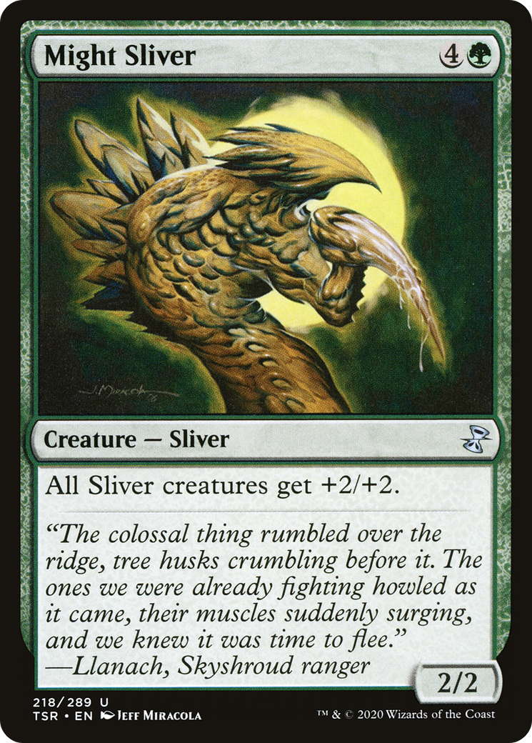 Might Sliver (TSR-218)  Foil - Time Spiral Remastered