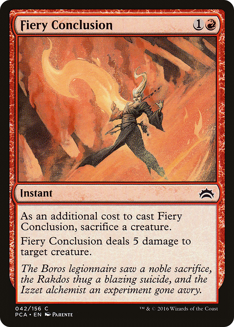 Fiery Conclusion (PCA-042)  - Planechase Anthology