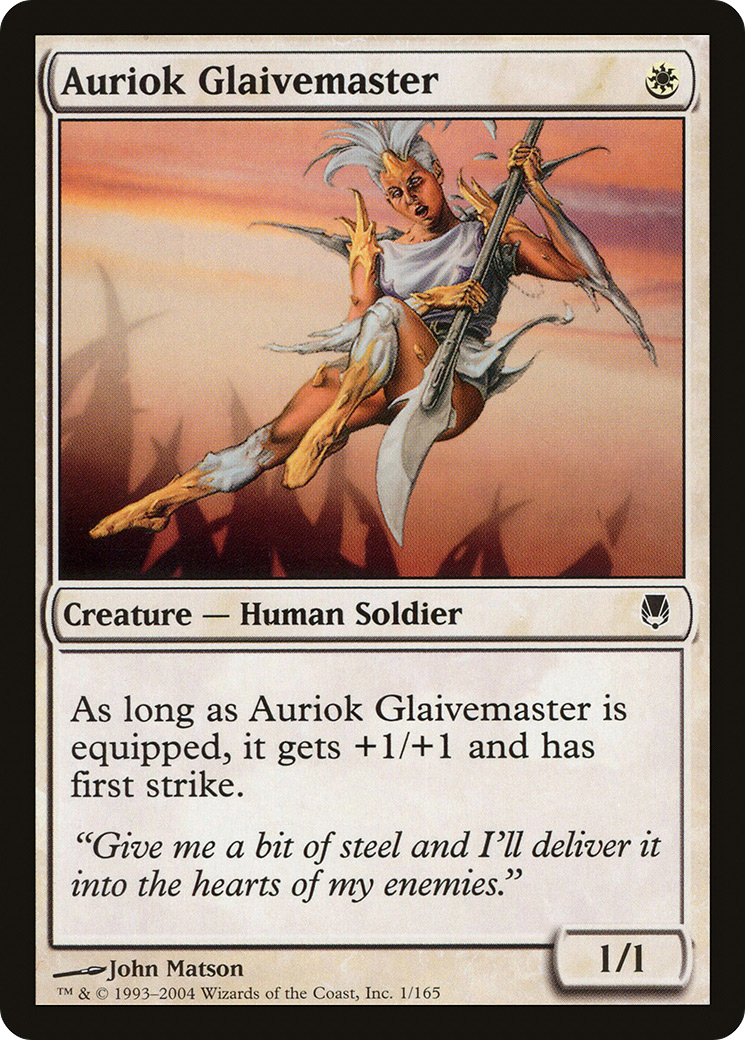 Auriok Glaivemaster (DST-001)  - Darksteel