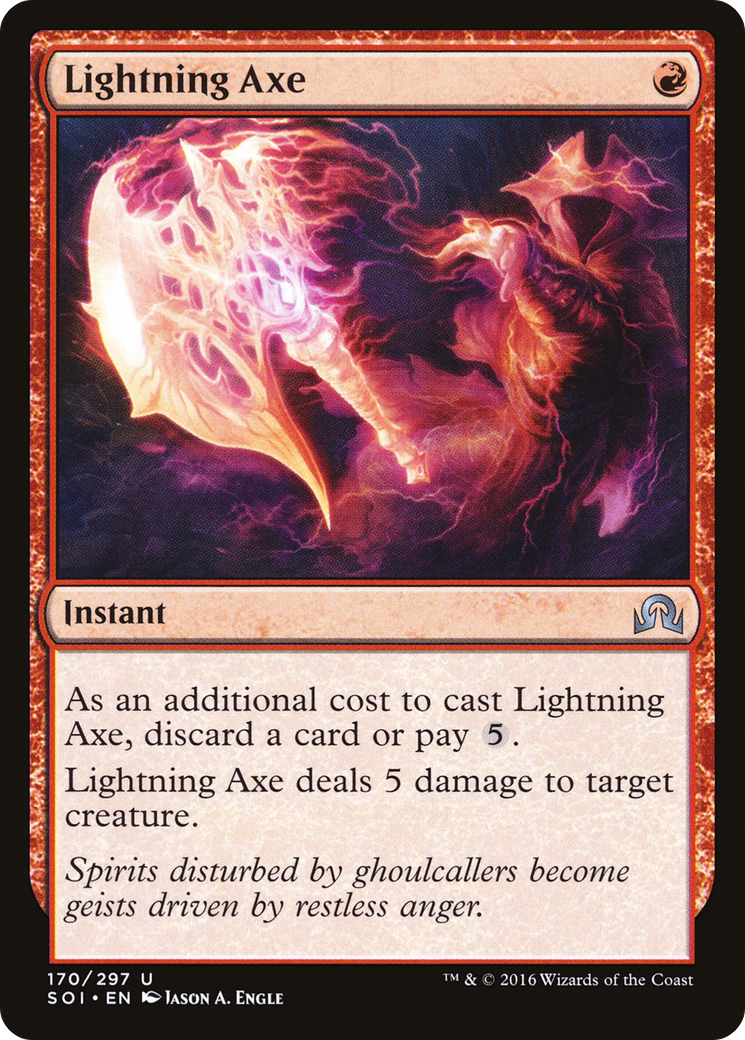 Lightning Axe (SOI-170)  - Shadows over Innistrad