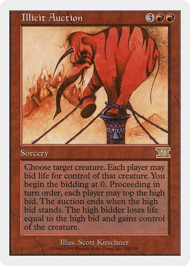 Illicit Auction (6ED-190)  - Classic Sixth Edition