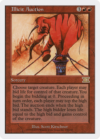 Illicit Auction (6ED-190)  - Classic Sixth Edition