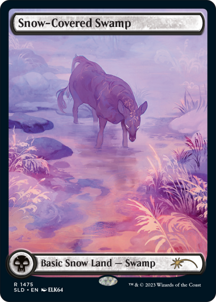 Snow-Covered Swamp (1475) (SLD-1475)  - Secret Lair Drop: (Full Art)
