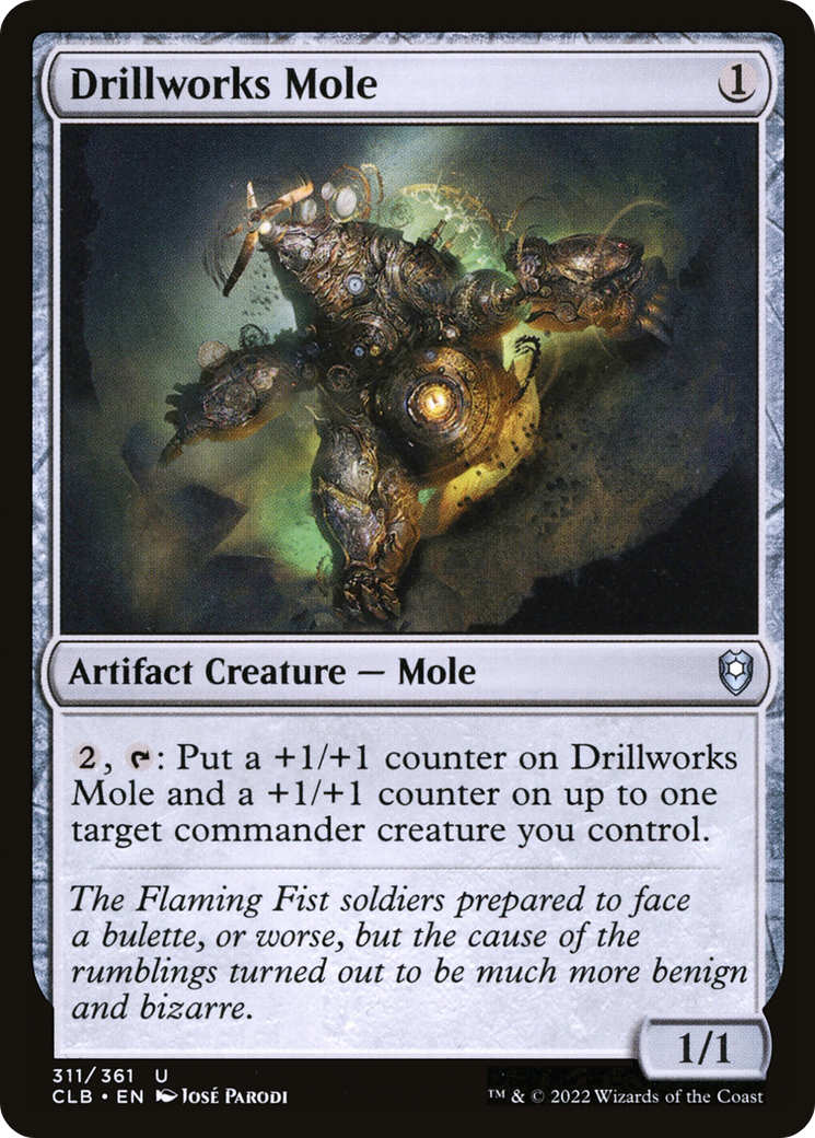 Drillworks Mole (CLB-311)  Foil - Commander Legends: Battle for Baldur's Gate