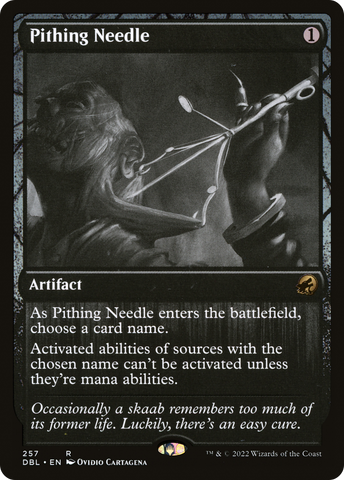 Pithing Needle (DBL-257)  Foil - Innistrad: Double Feature