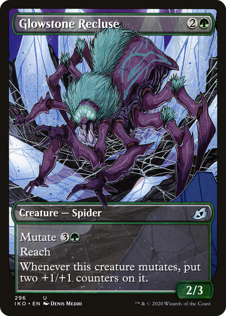 Glowstone Recluse (Showcase) (IKO-296) - Ikoria: Lair of Behemoths: (Showcase) Foil