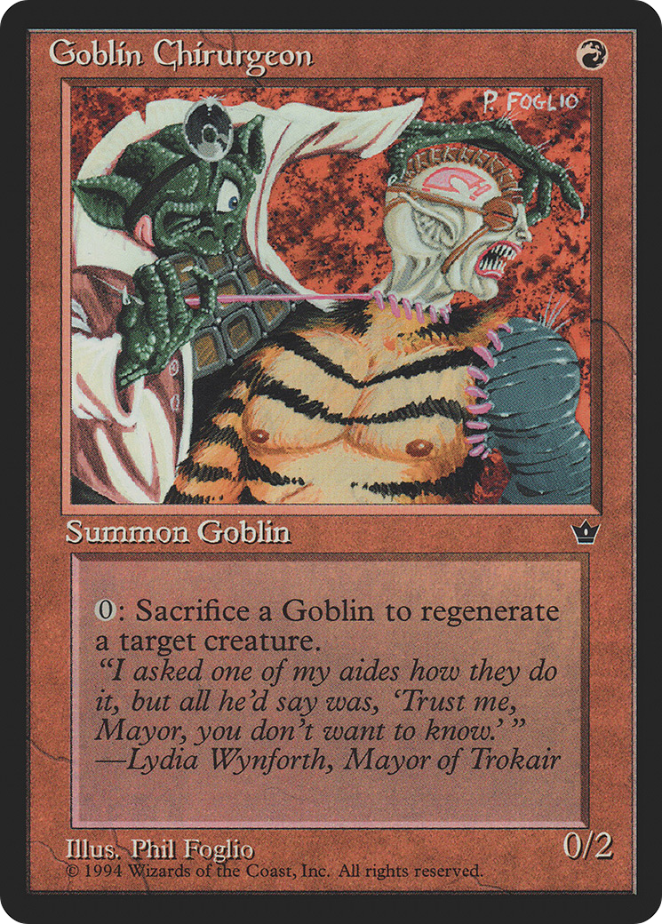 Goblin Chirurgeon (Foglio) (FEM-)  - Fallen Empires